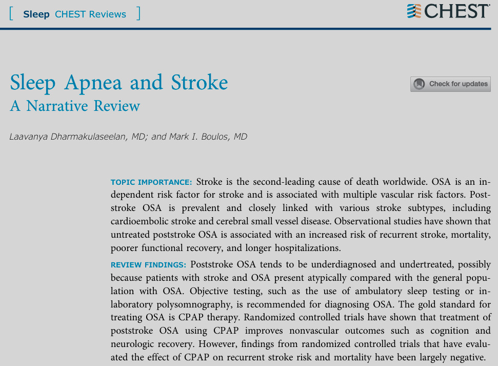 Slepp apnea and Stroke_ CHEST